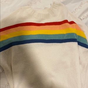 Rainbow chenille Sweater